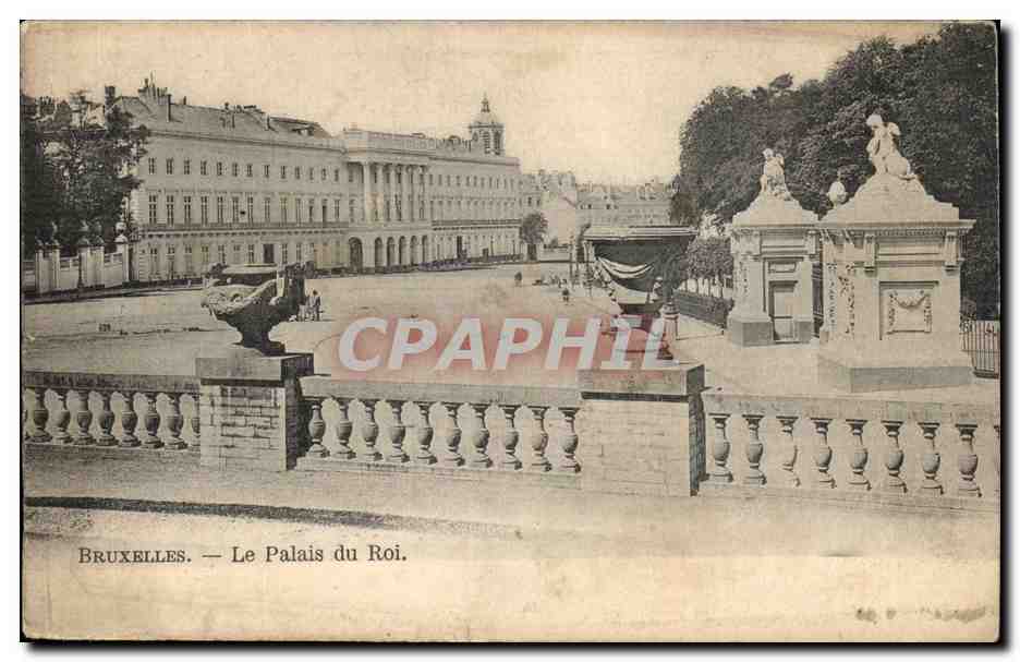 Belgie Belgique BRuxelles CPA Le palais du roi