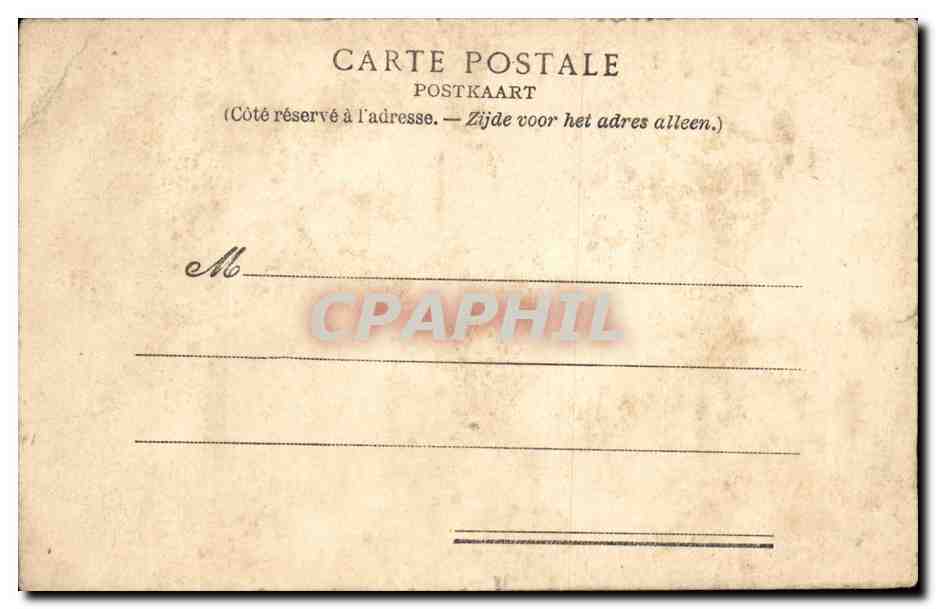 Belgie Belgique BRuxelles CPA Le palais du roi — Rückseite