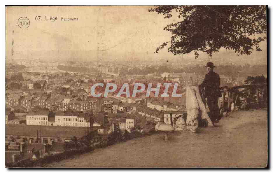 Liège Panorama — vue aérienne de la ville — éditeur FLION, n°67