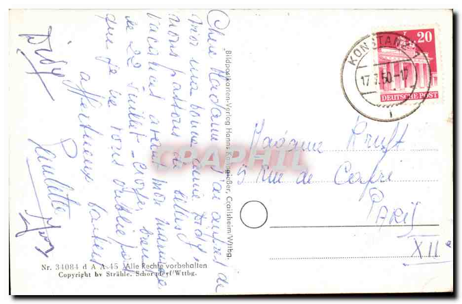 CPA Konstanz — Rückseite