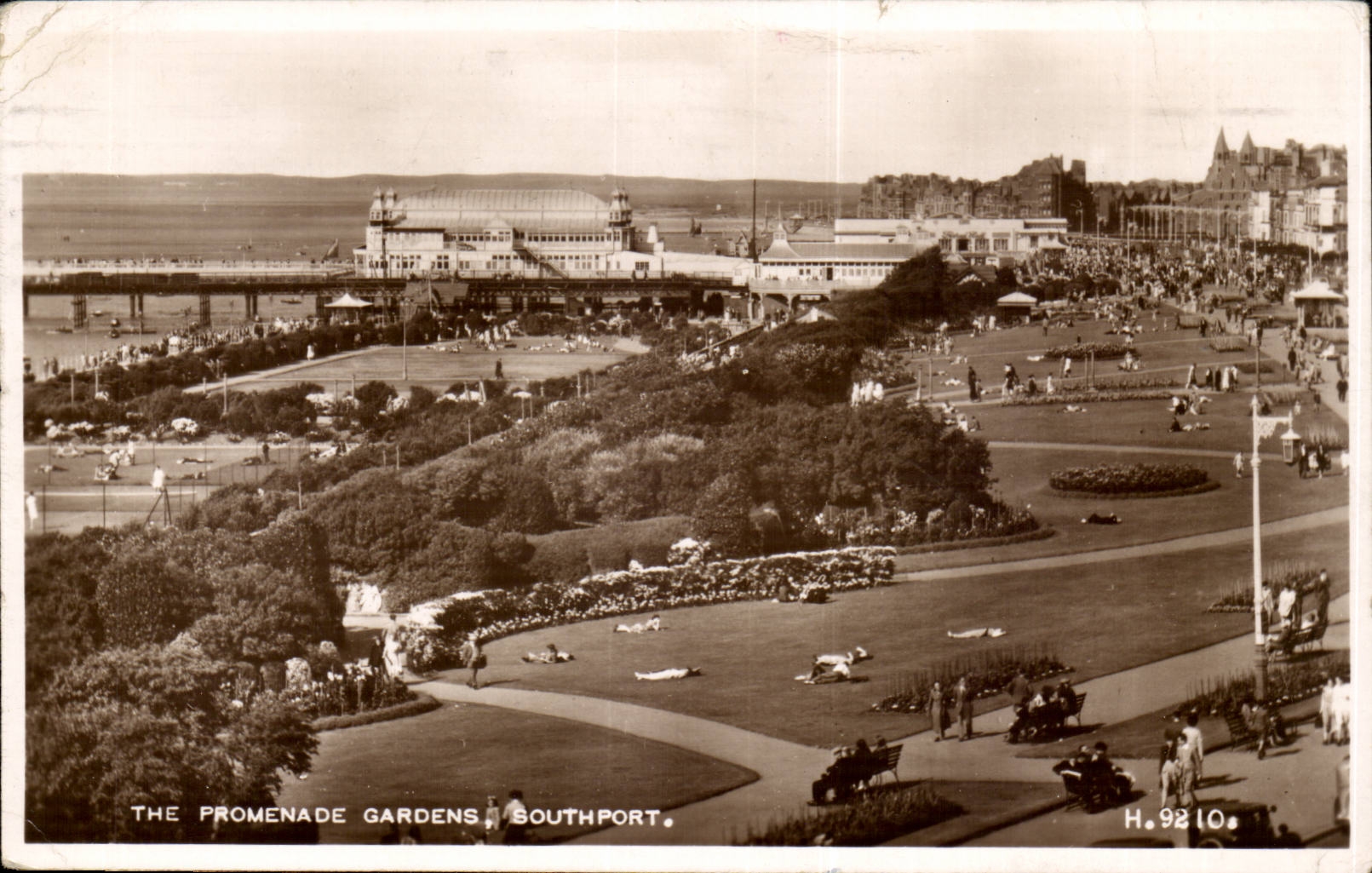 Great Britain The promenade Gardens Southport