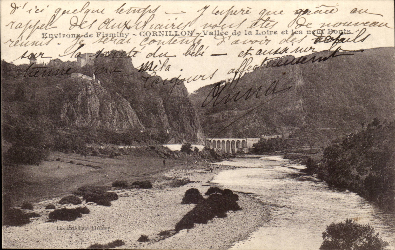Environs de Firminy CPA cornillon CPA Vallee de la Loire et les neufs ponts