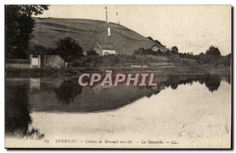 Epernay CPA Coteau de Mareuil sur Av La bouteille