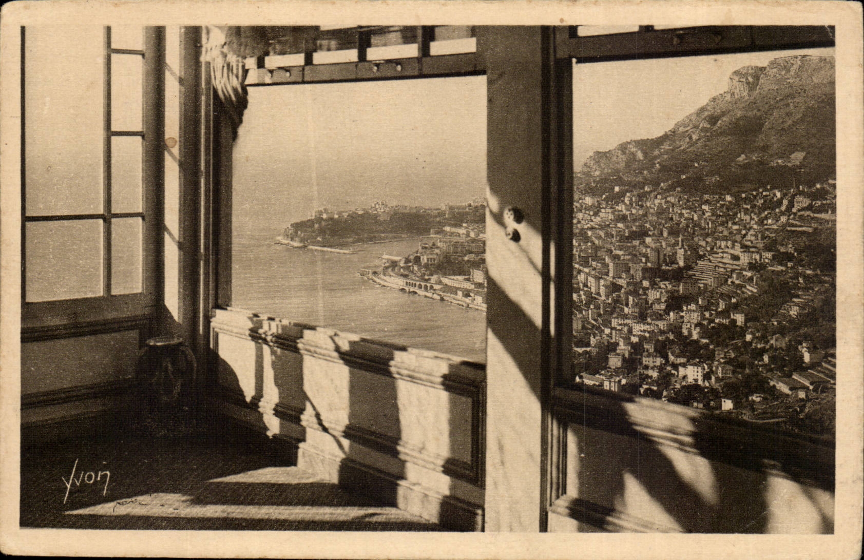CPA Principaute de Monaco et la tet ede chien vus de Vistaero