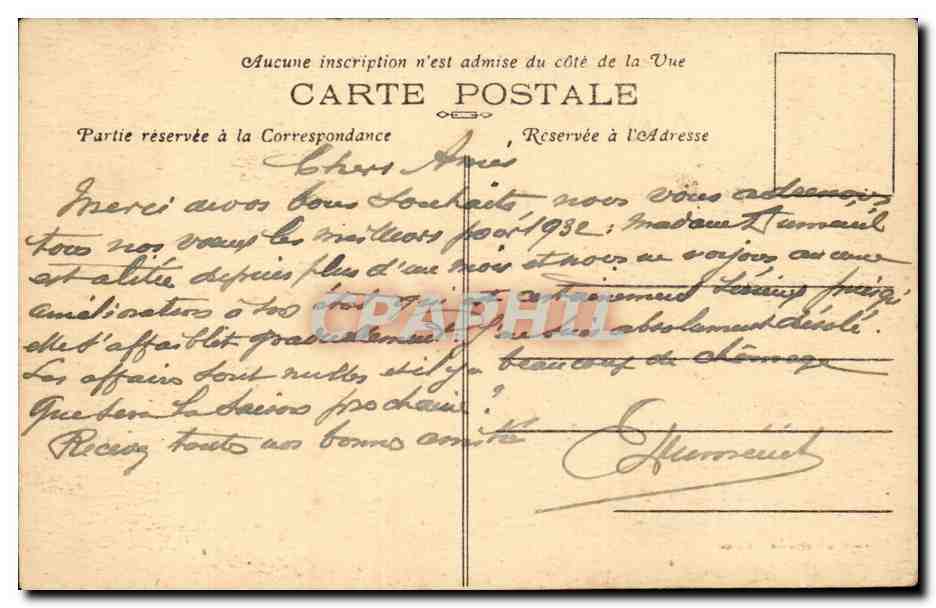 Le Pouliguen (Loire-Inf.) — La Grande Côte — éditeur anonyme, n° 615 — Rückseite