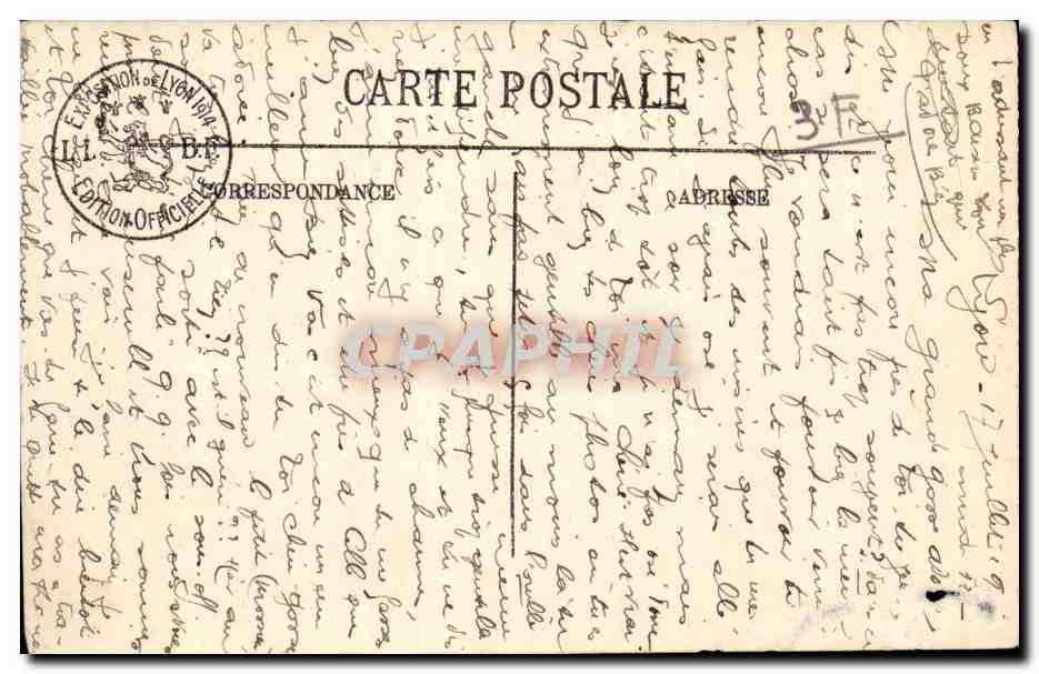 LYON — Exposition Internationale 1914 — Salon des Arts décoratifs — LL. — Verso