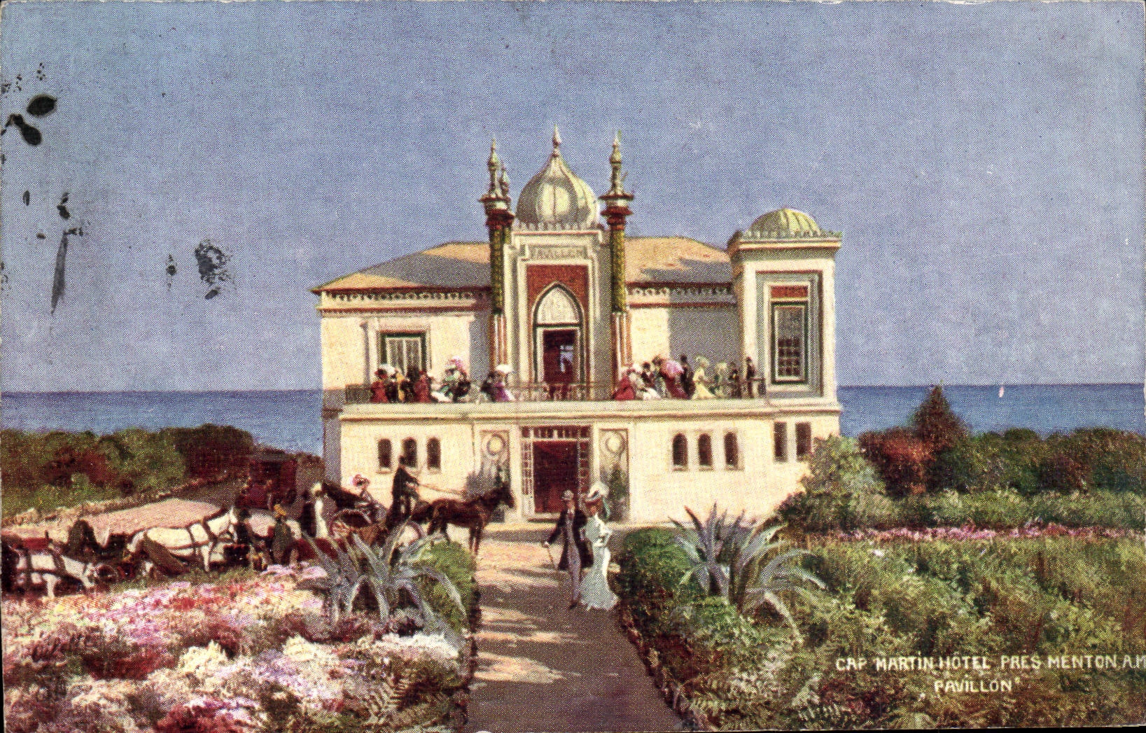 Cap Martin Hotel pres menton CPA Pavillon