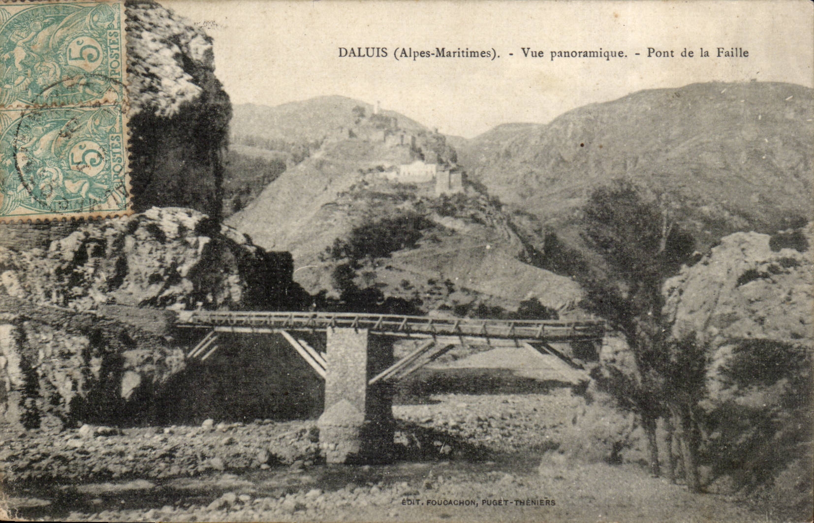 DAluis CPA Vue panoramique Pont de la faille