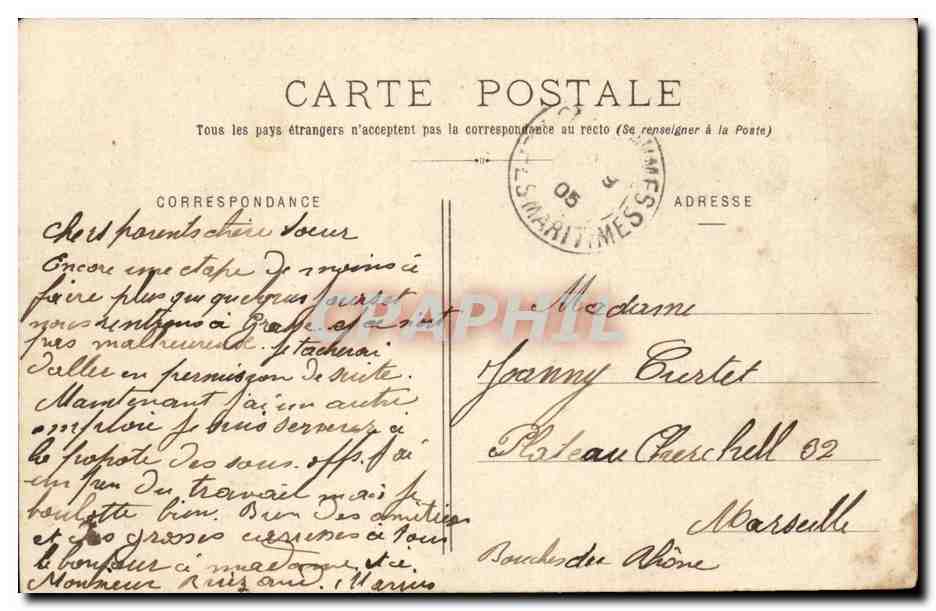 DAluis CPA Vue panoramique Pont de la faille — Rückseite
