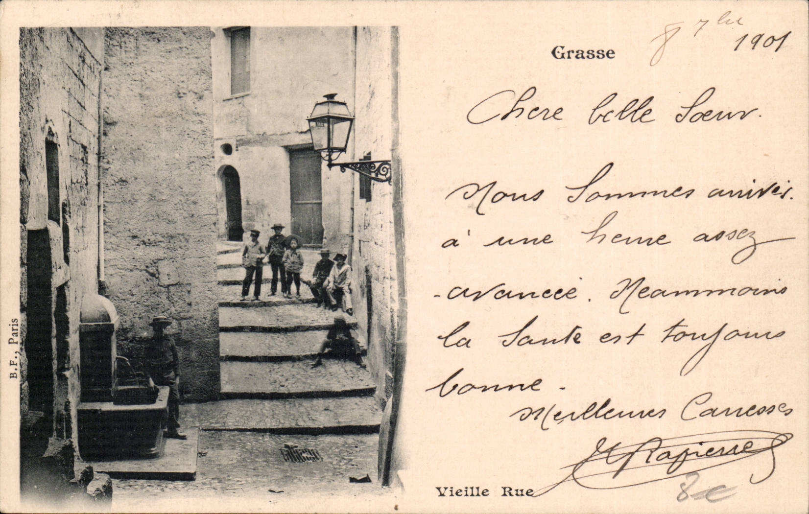 CPA Grasse Vieille rue (enfants)