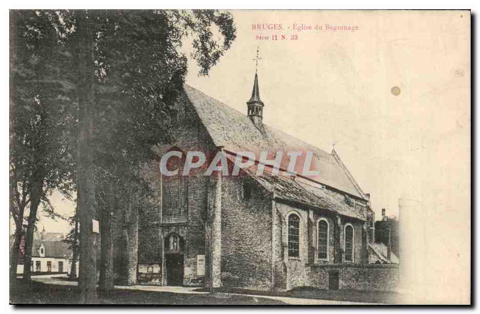 Belgie Belgique Bruges CPA Eglise du Beguinage