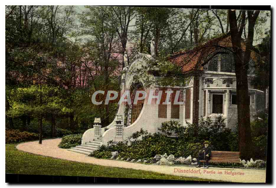 Allemagne Dusseldorf CPA Partie im Hofgarten