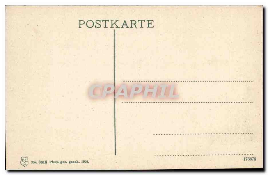 Allemagne Dusseldorf CPA Partie im Hofgarten — Rückseite