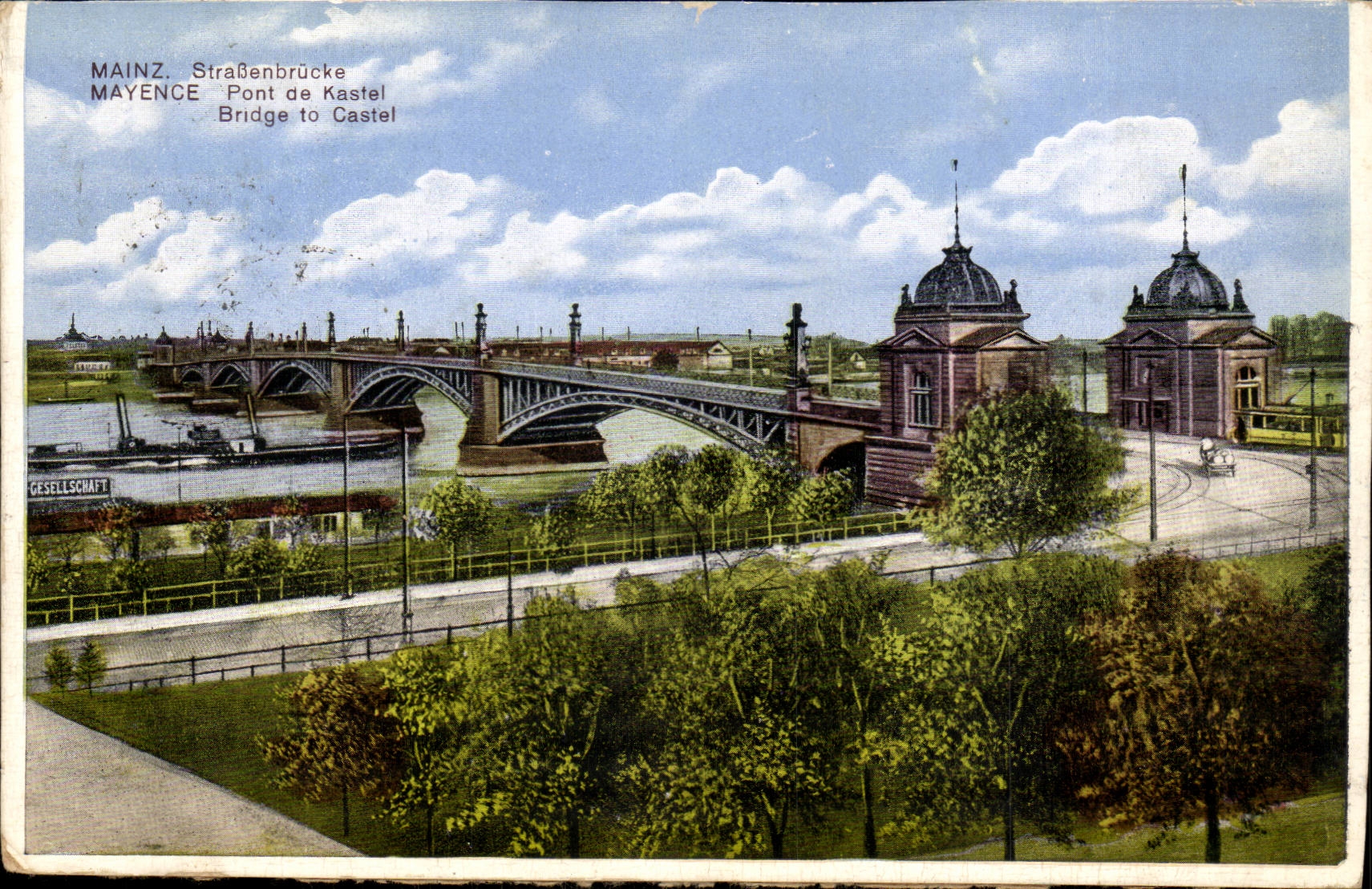 Mainz. Straßenbrücke — Pont de Castel — GESELLSCHAFT
