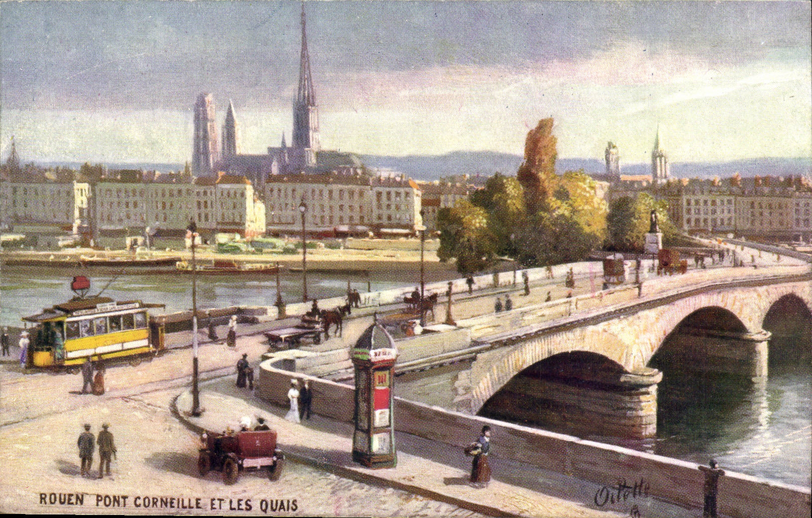 Rouen CPA Pont Corneille et les quais