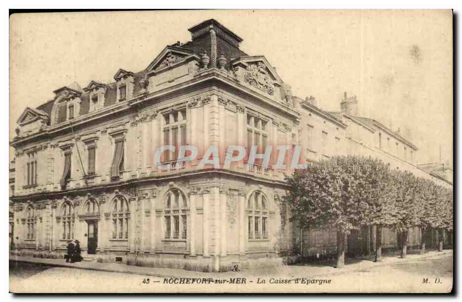 Rochefort sur Mer cPA La caisse d'epargne