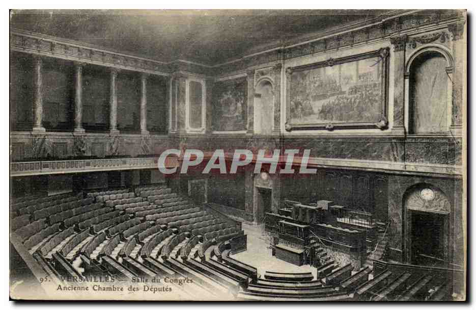 Versailles CPA Salle du congres Ancienne chambre des deputes