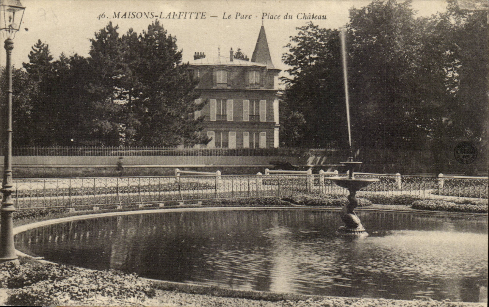 Maisons Lafitte CPA Le parc Place du chateau