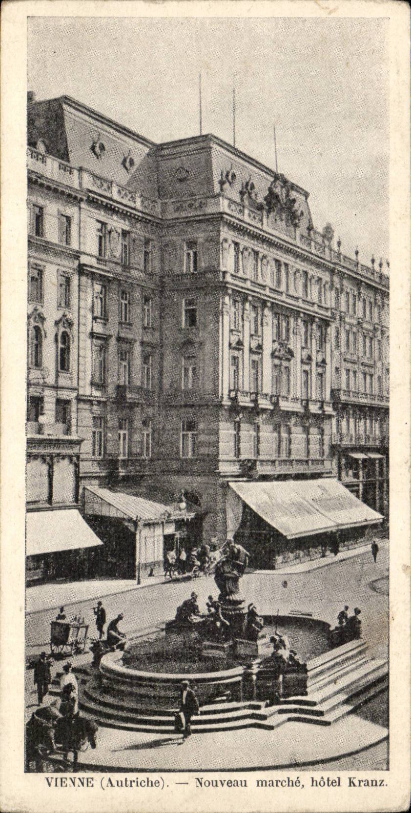 Autriche Asutria Osterreich Vienne CPA Nouveau marche Hotel Kranz