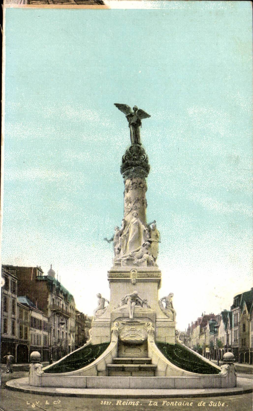 Reims CPA La fontaine de Sube