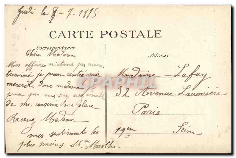 TRoyes CPA La grille de l'hotel Dieu oeuvre de Pierre Delphin posee en 1760 — Verso