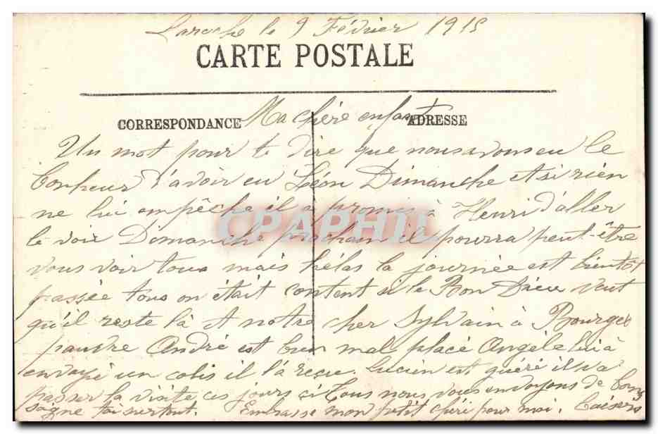 Chambord CPA Le chateau FAcade septentrionale — Back