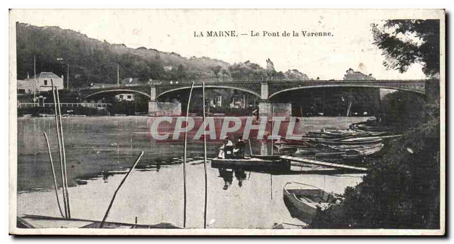 La Marne CPA Le pont de la Varenne