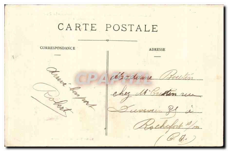 Marmande CPA Boulevard Gambetta Le printemps de la vie et le kiosque — Rückseite