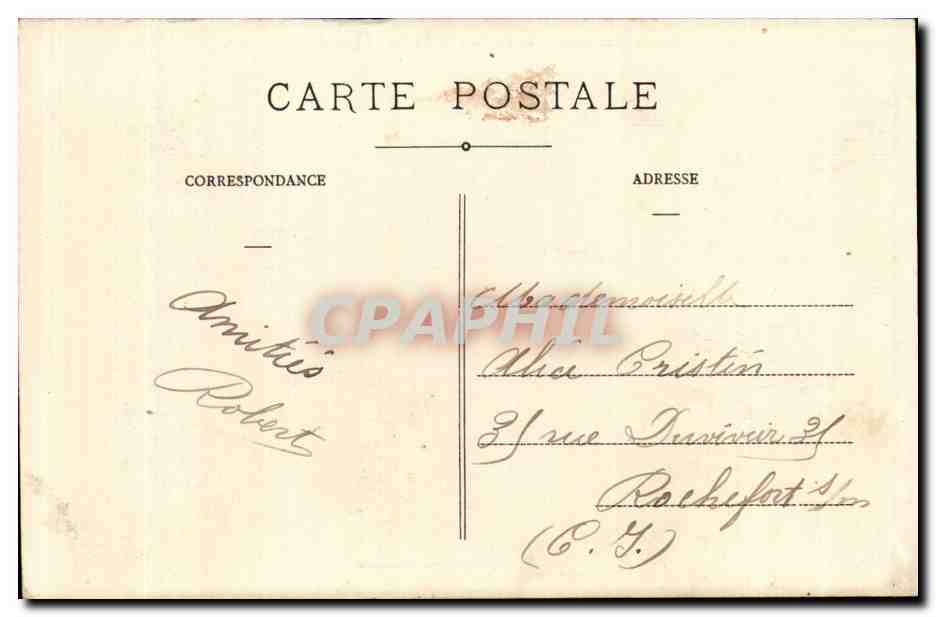 Marmande CPA le pont de pierre Ligne de Casteljaloux — Rückseite