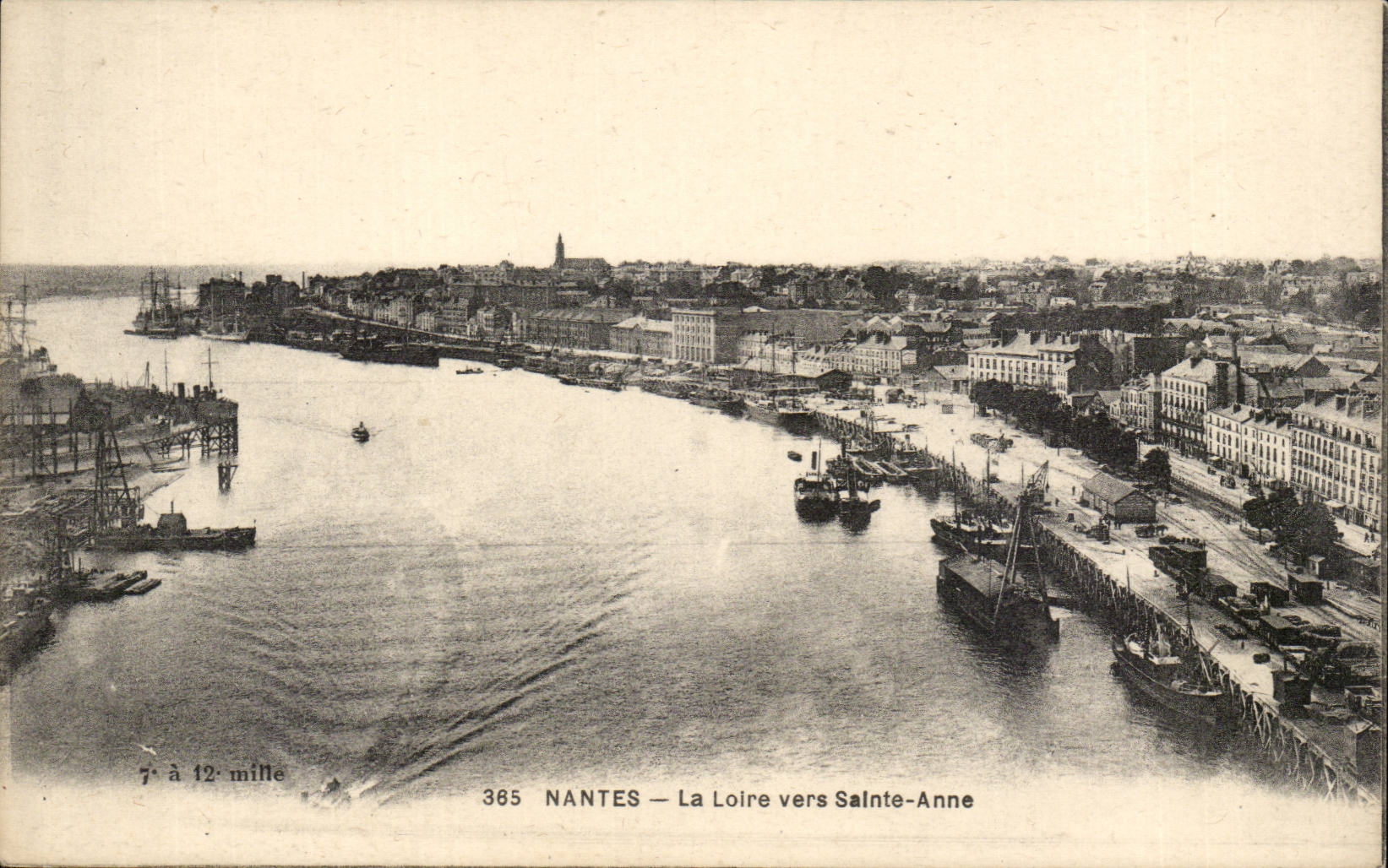 Nantes CPA La Loire vers Sainte Anne