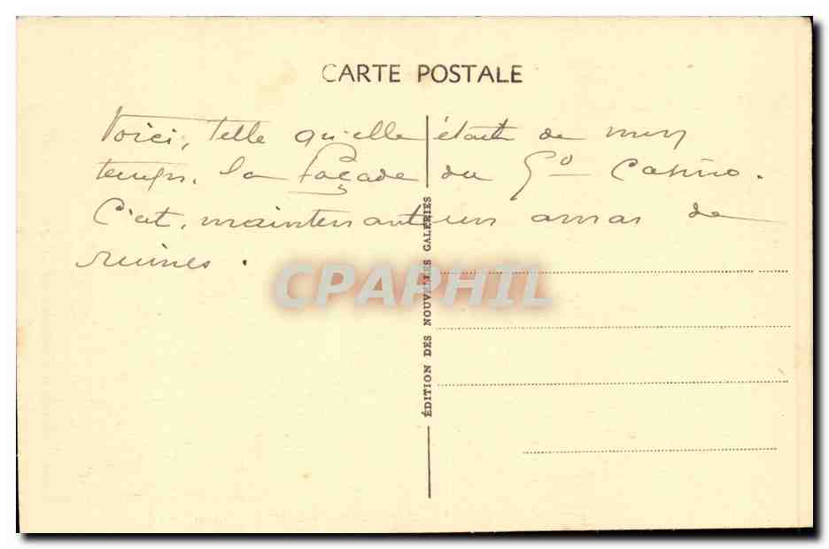 Les SAbles d'olonne CPA Le grand casino — Back