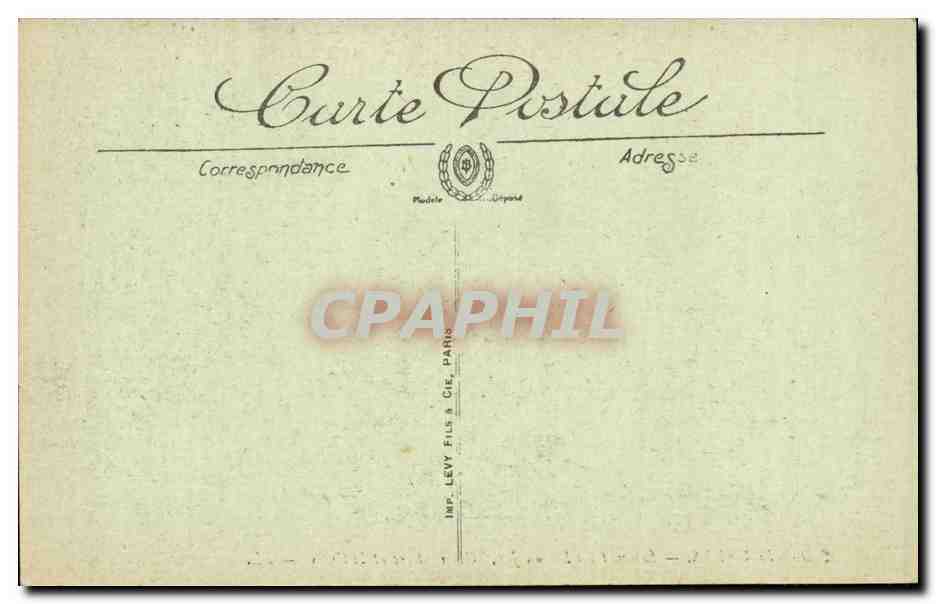 Lourdes CPA Sommet du pic du fer l'observatoire et la croix — Verso