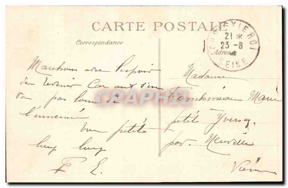 Paris CPA Le pont Alexandre III premiere pierre posee par Tsar Nicolas en 1896 — Rückseite