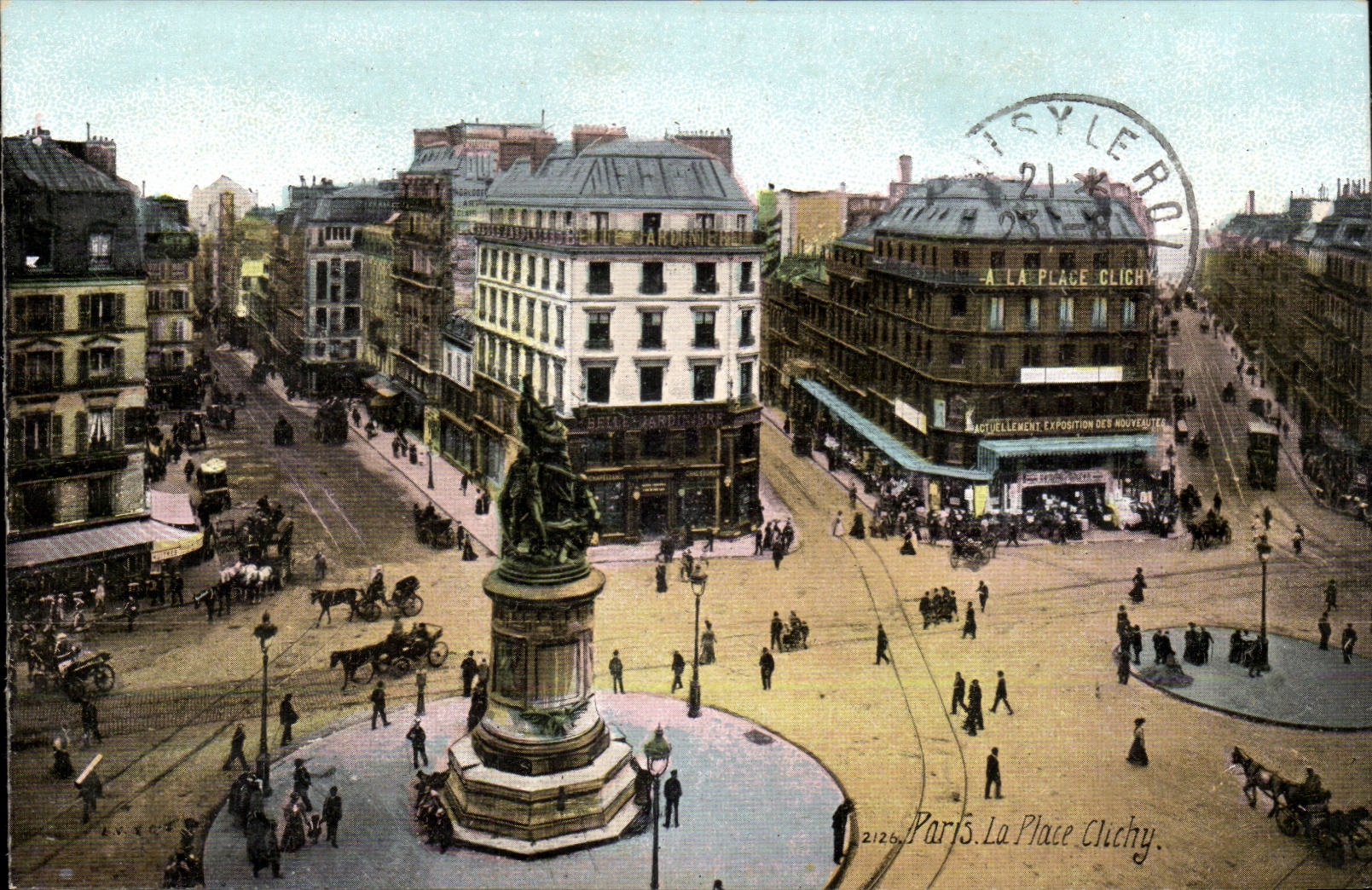Paris CPA La place de Clichy