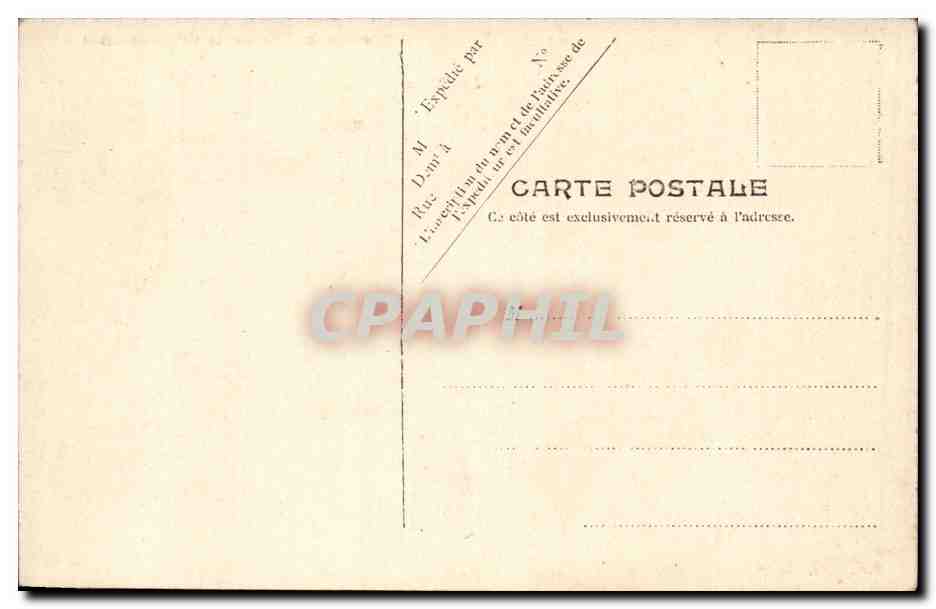 CPA Chocolat et the de la Cie coloniale Les bains Publicite — Rückseite