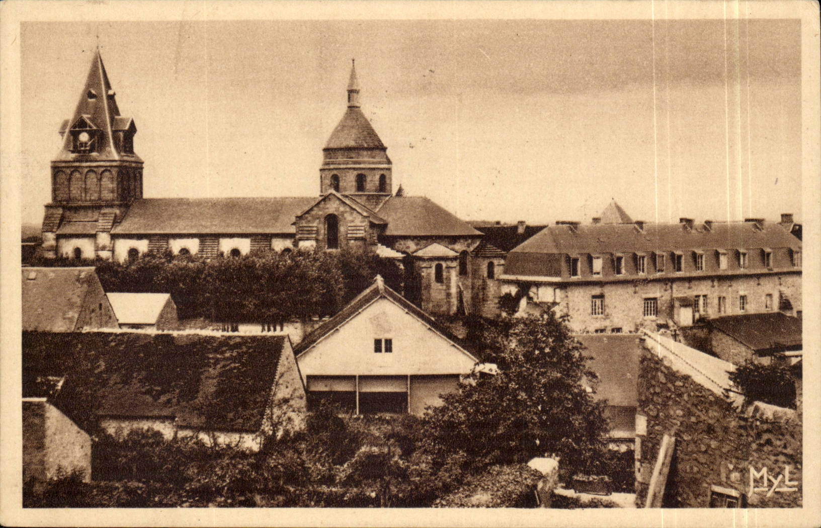 Benevent l'abbaye CPA Vue de l'ancienne abbaye