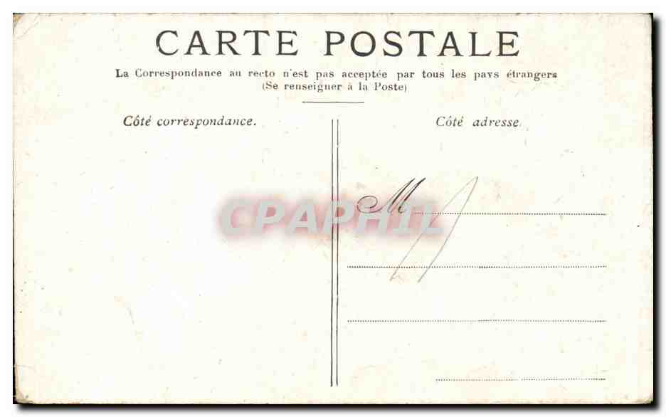 Marseille CPA La corniche — Rückseite