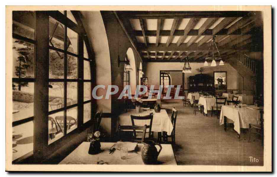 Salle à manger — Vue sur la cascade — Hôtel du Pont d'Espagne, Cauterets