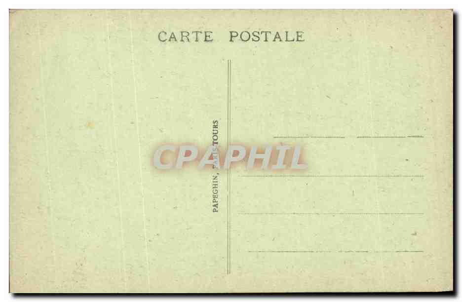 Azay le Rideau CPA Le chateau national — Rückseite