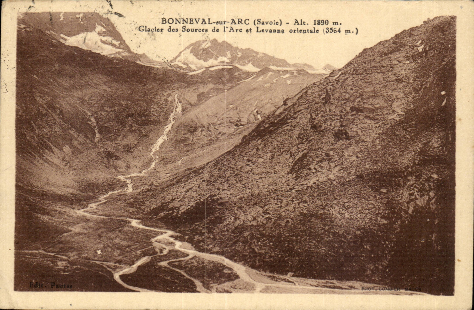 Bonneval sur Arc CPA Glacier des sources de l'arc et Levanna orientale