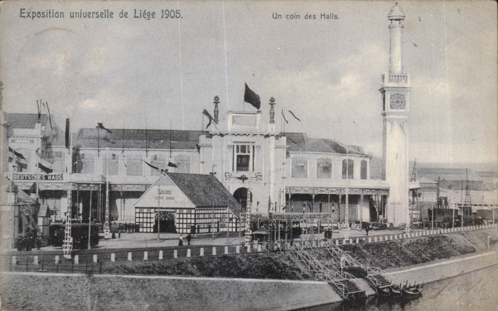 Exposition universelle de Liège 1905 — Un coin des Halls — éditeur : Nelle, Bruxelles, No 116