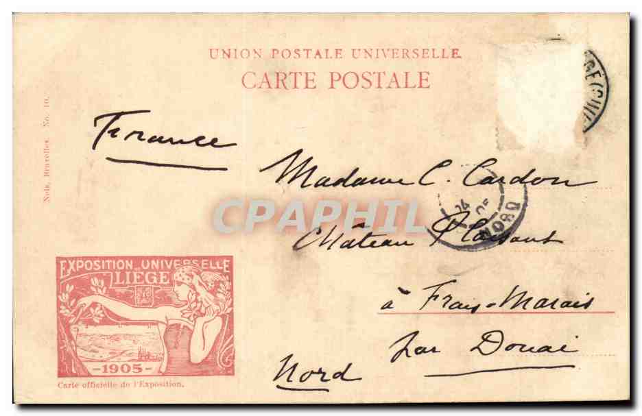 Pont de Fragnée — Exposition universelle de Liège 1905 — Denise — Reverso