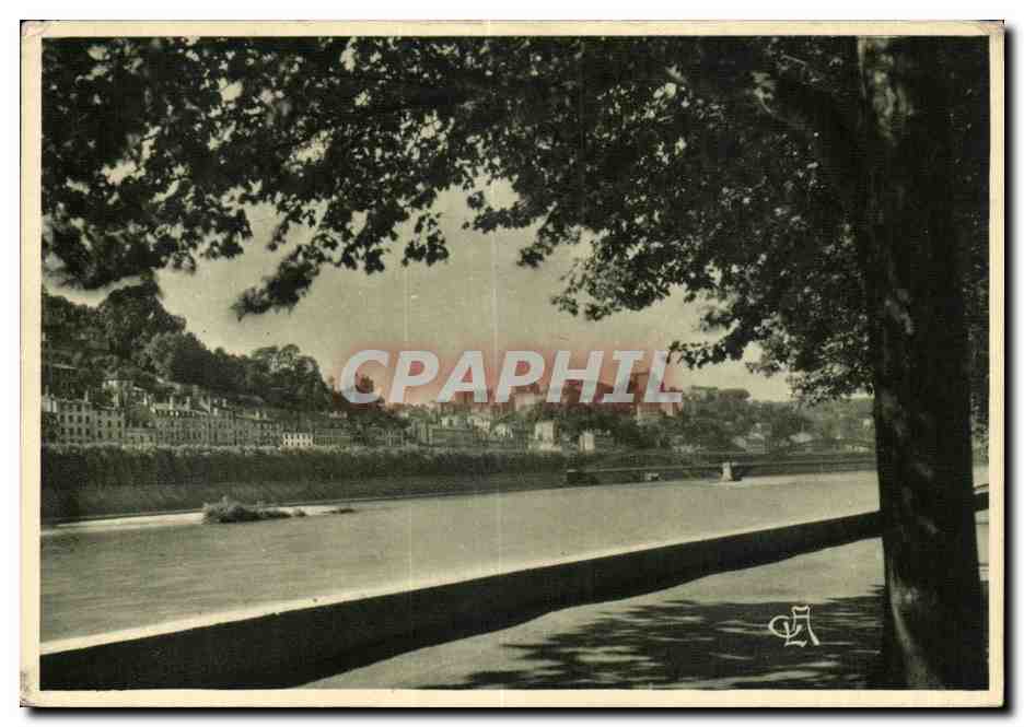 Lyon - Pont de la Boucle sur le Rhône - Coteau de la Croix-Rousse