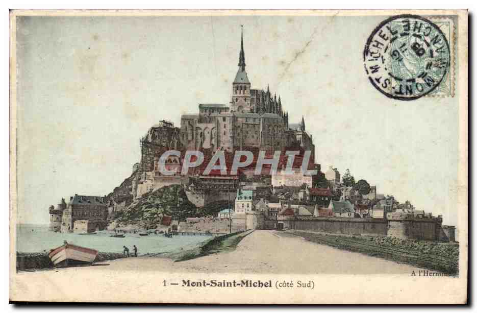 Mont Saint Michel CPA Cote Sud