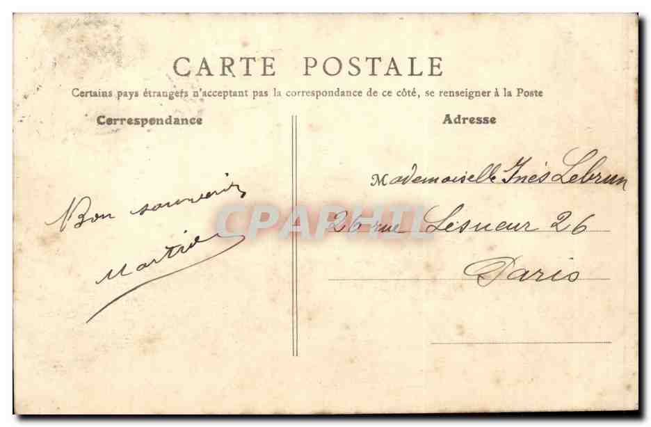 Mont Saint Michel CPA Cote Sud — Rückseite