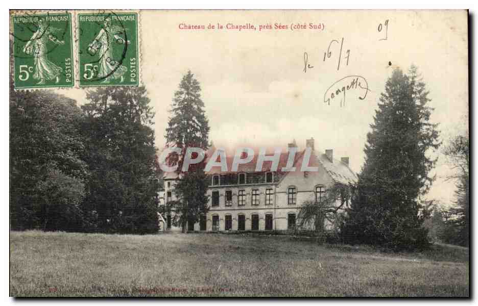 CPA Chateau de la Chapelle pres Sees (cote sud)