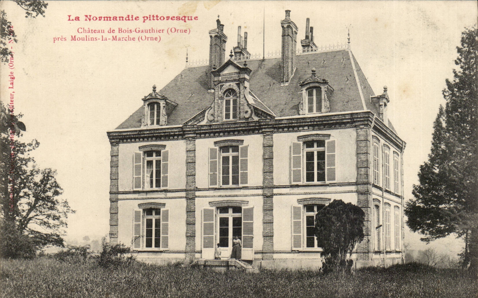 La Normandie pittoresque CPA Chateau de Bois Gauthier pres Moulin la Marche