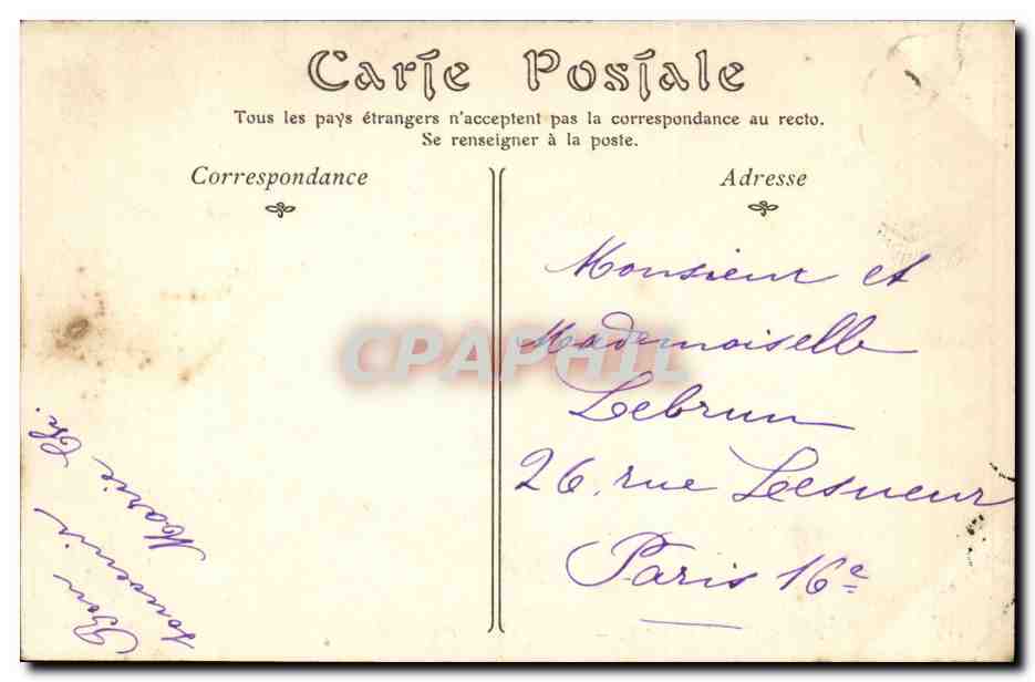 Bagnolles-de-l'Orne — I bordi della Vie — Gouterne, n°135 — Verso
