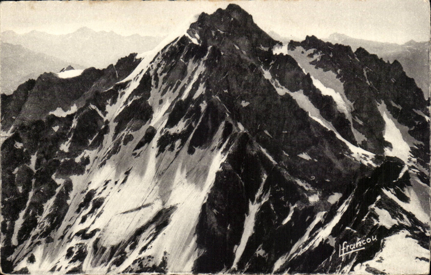 Berg der Lämmer — Nordseite (3660 m.) — I. Francou