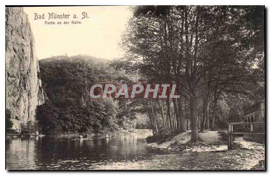 Bad Münster a. St. — Partie an der Nahe — Weltpostverein 1903